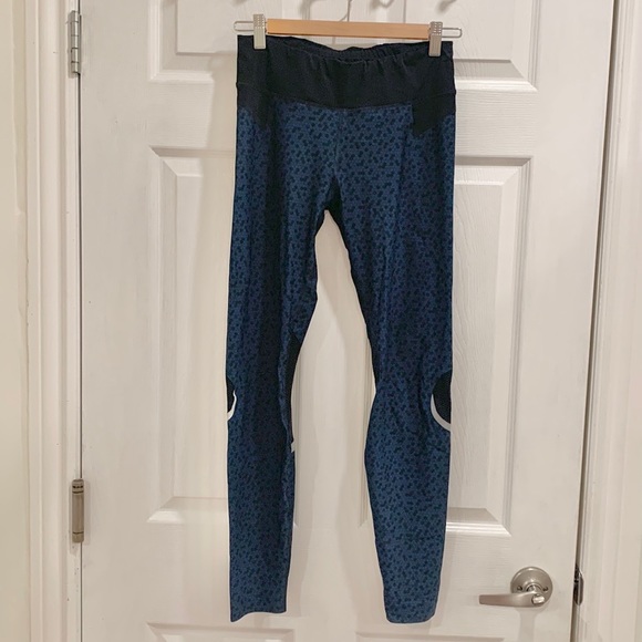 Sweaty Betty High Rise Honeycomb Navy Leggings - Picture 2 of 15